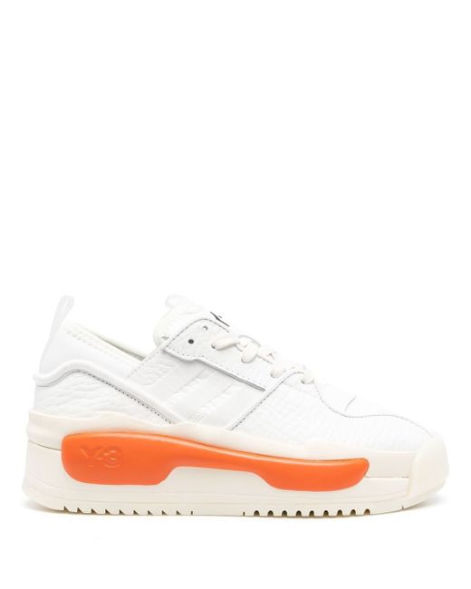 Y-3 colour-block lace-up sneakers