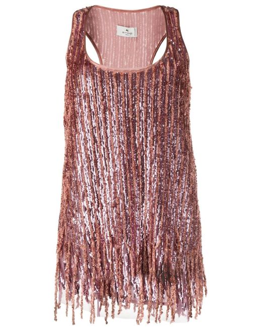 Etro sequinned tank top