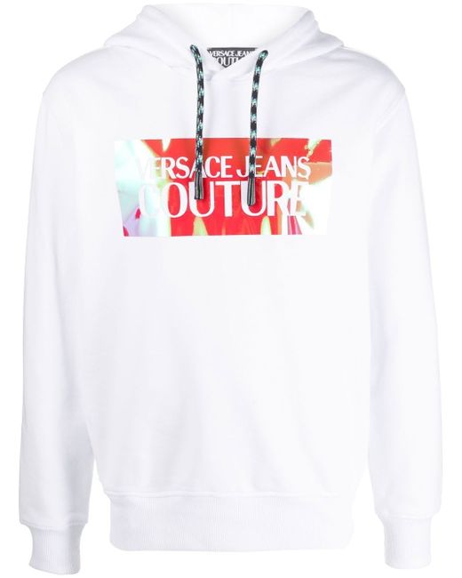 Versace Jeans Couture logo-print drawstring hoodie
