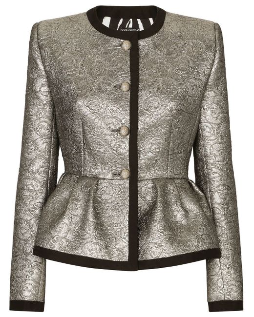 Dolce & Gabbana peplum-hem brocade jacket