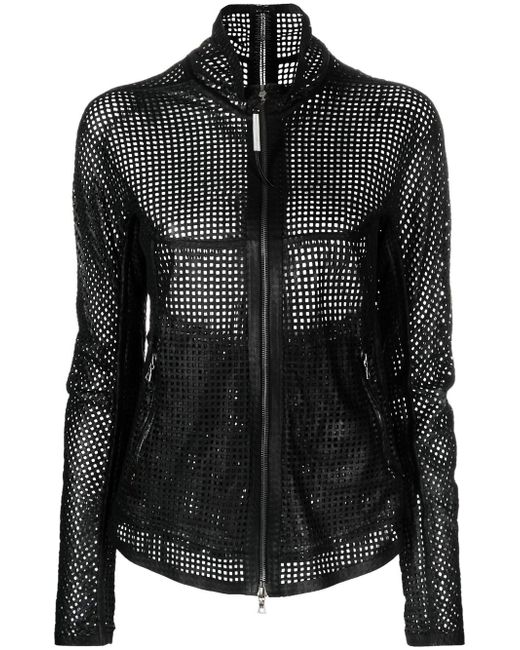 Isaac Sellam Experience sheer mesh zip-up jacket