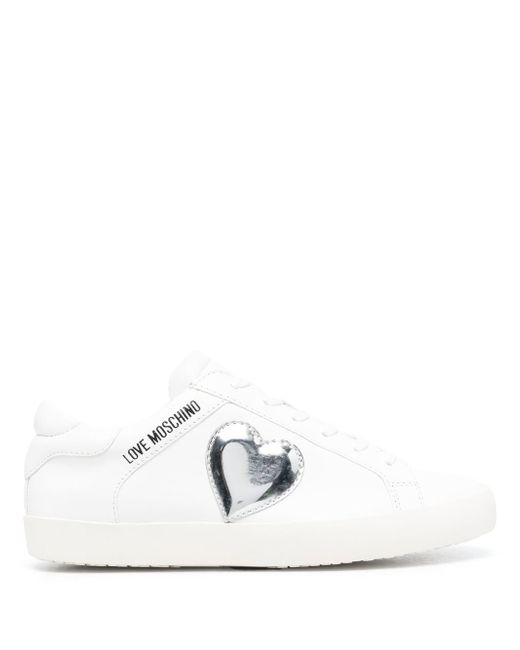 Love Moschino logo heart low-top sneakers