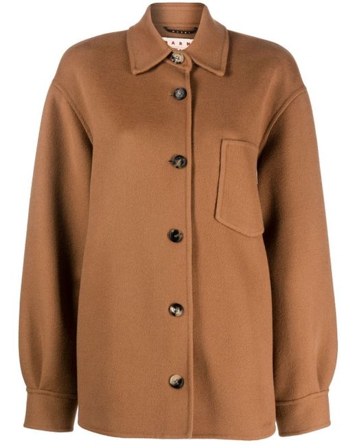 Marni single-breasted wool coat