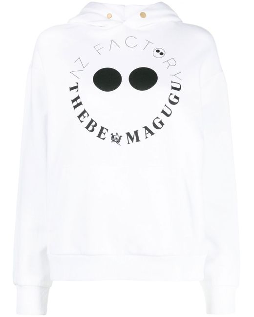 Az Factory x Thebe Magugu logo-print hoodie