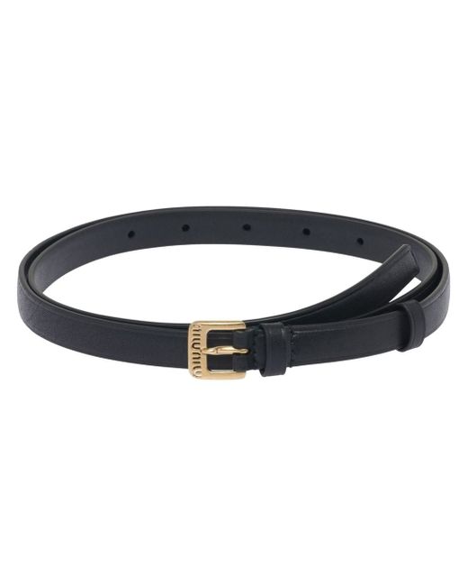 Miu Miu buckle-fastening leather belt