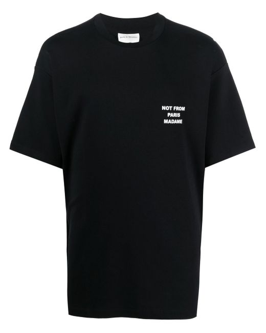 Drôle De Monsieur slogan-print T-shirt