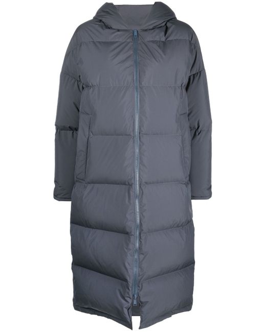 Yves Salomon long-length hooded puffer coat