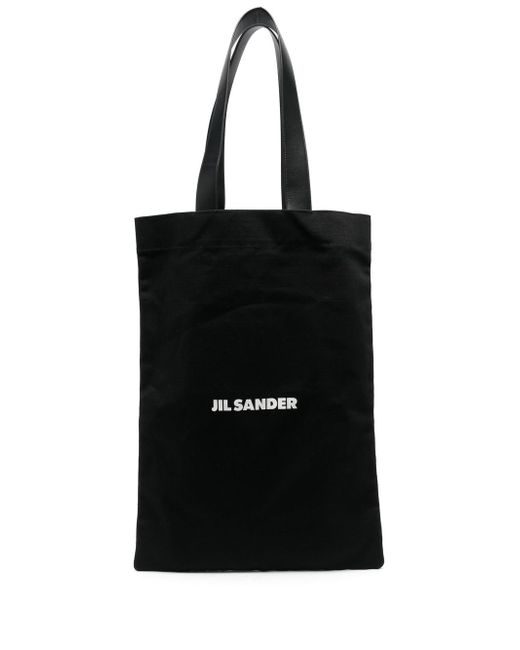 Jil Sander logo-print tote bag