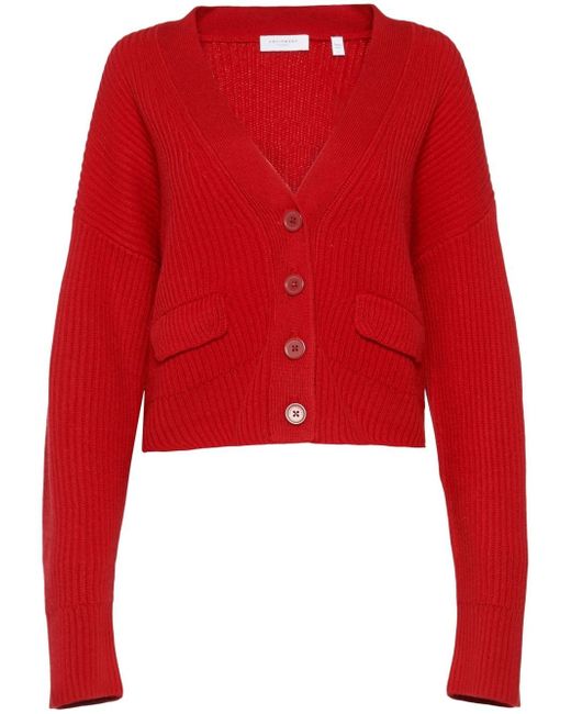 Equipment cashmere ribbed-knit cardigan