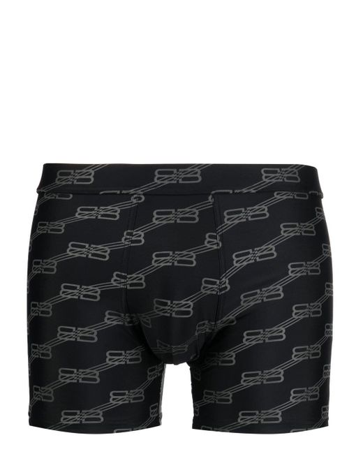 Balenciaga logo-print swim trunks