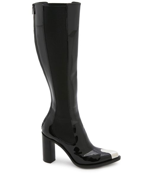 Alexander McQueen pointed toe knee-length boots