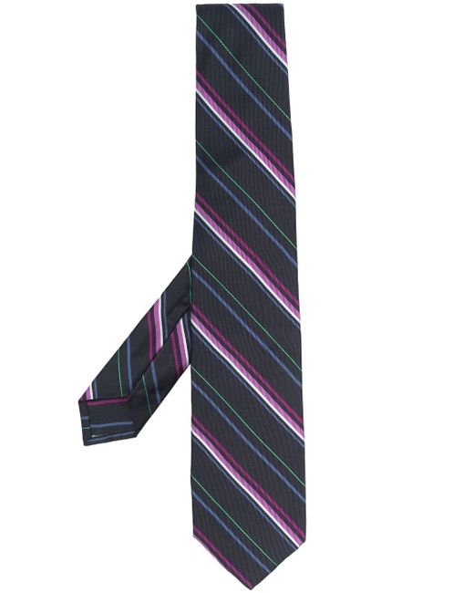 Barba stripe-print silk tie