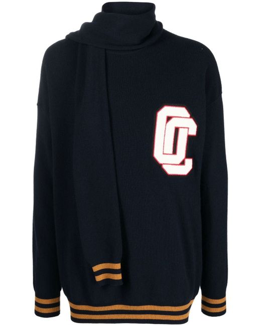Opening Ceremony logo-patch knitted varsity jumper