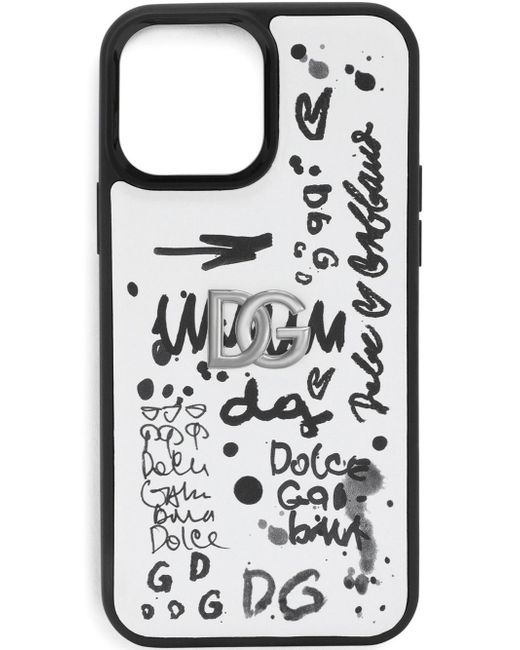 Dolce & Gabbana graffiti-print iPhone 13 Pro Max case