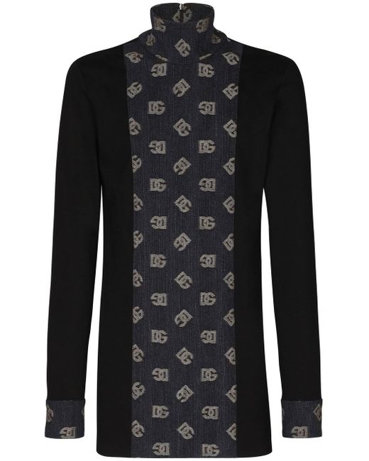 Dolce & Gabbana DG jacquard long-sleeve shirt