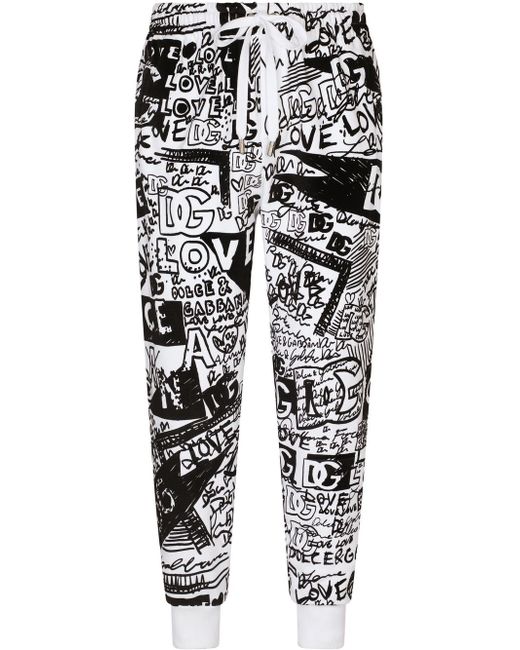 Dolce & Gabbana graphic-print track pants