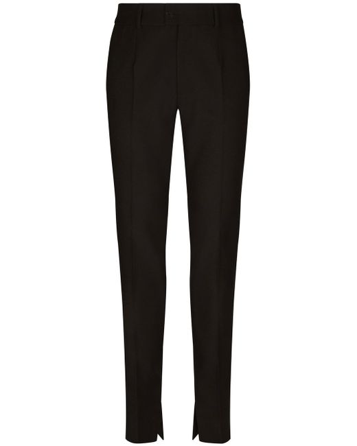 Dolce & Gabbana ankle-slit super-skinny trousers