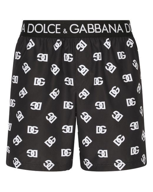 Dolce & Gabbana DG logo-print swimming shorts