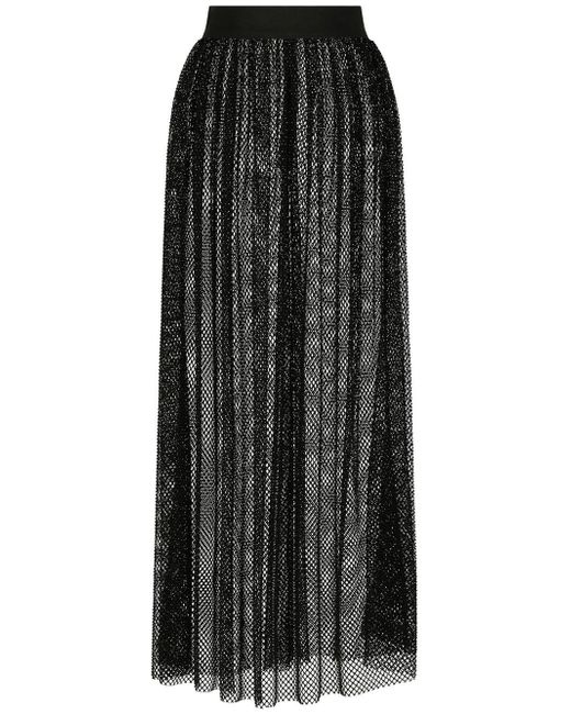 Dolce & Gabbana rhinestone-embellished A-line skirt