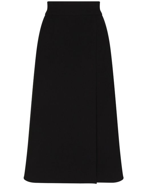 Dolce & Gabbana wool-blend A-line skirt