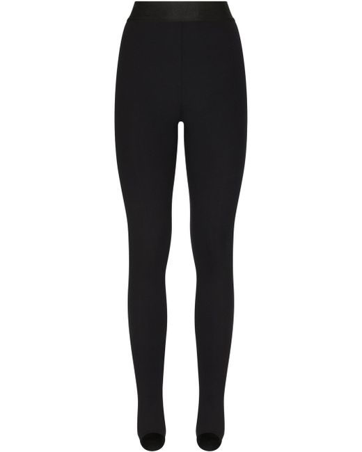 Dolce & Gabbana Technical jersey leggings with branded elastic