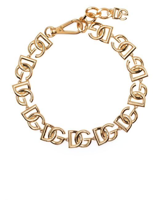 Dolce & Gabbana logo choker necklace