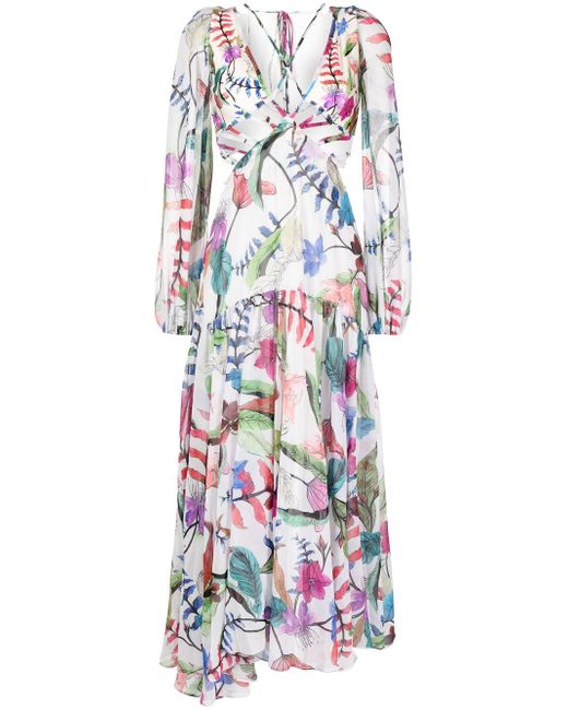 Patbo Zamia floral-print beach dress