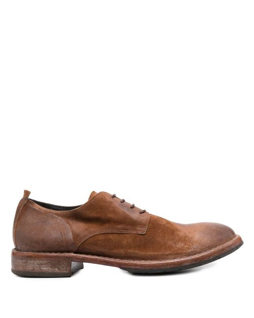 MoMa burnished lace-up derby shoes