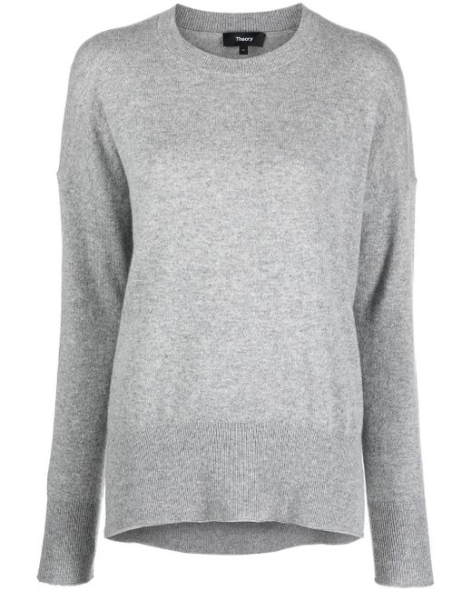 Theory melange-effect cashmere sweater