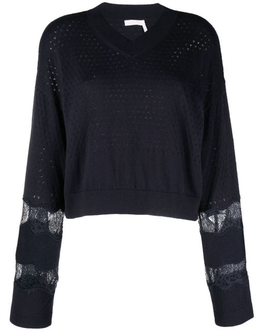 See by Chloé puff-sleeve jumper