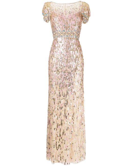 Jenny Packham Sungem sequin-embellished maxi dress