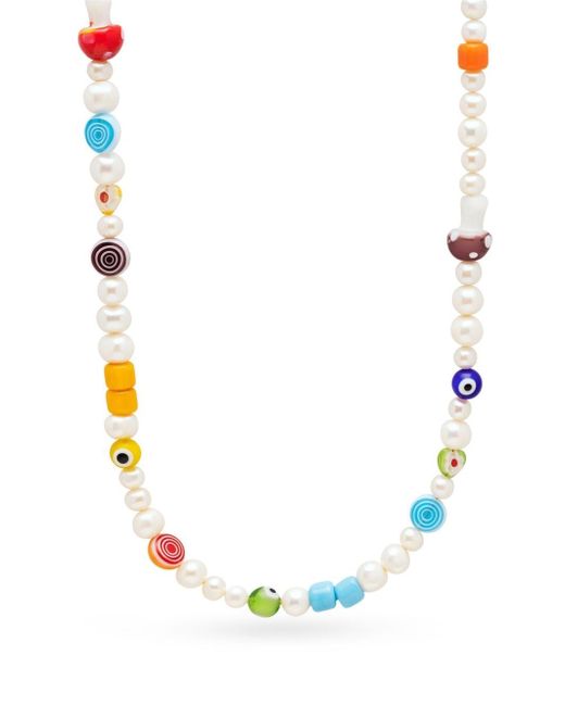 Nialaya Jewelry pearl-embellished glass choker