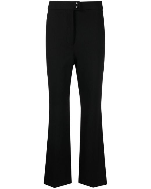 Moncler high-waisted flared trousers