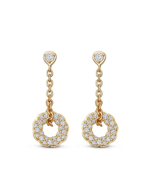 Astley Clarke 14kt yellow Asteri diamond drop earrings