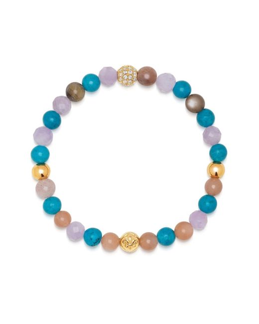 Nialaya Jewelry bead-embellished elasticated bracelet