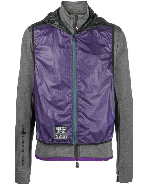 Moncler Grenoble zip-up hooded jacket