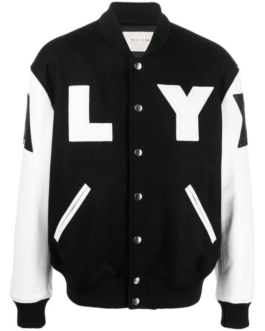 1017 Alyx 9Sm logo-print varsity jacket