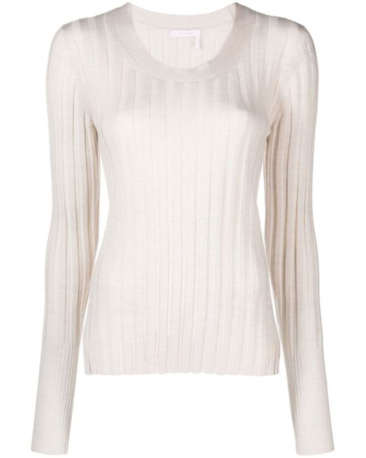 See by Chloé long-sleeve knitted top