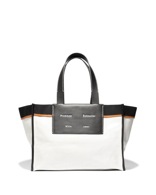 Proenza Schouler White Label XL Morris coated tote bag