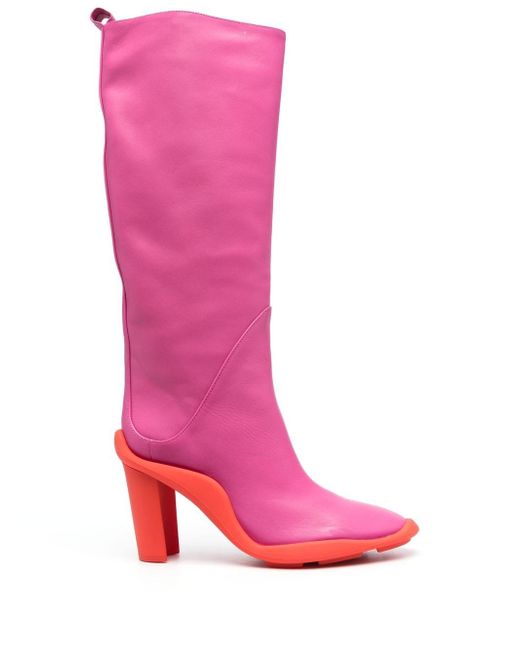 Msgm knee-high leather boots