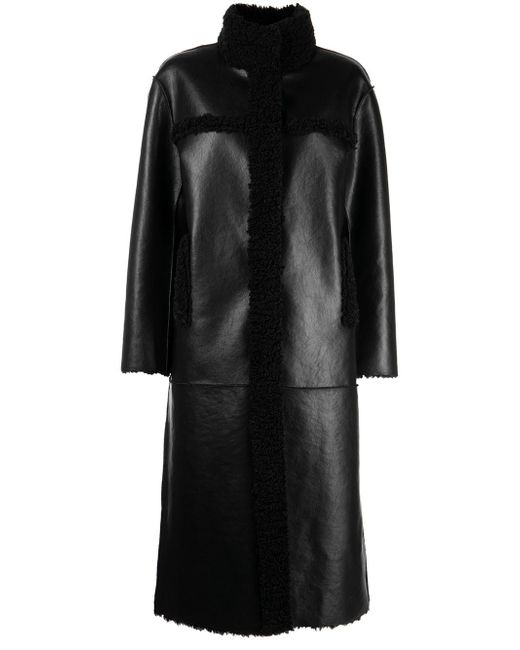 Apparis Noir reversible faux-shearling coat