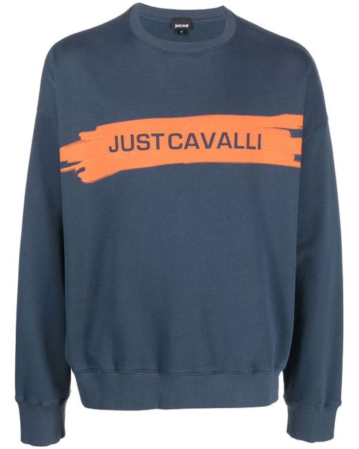 Just Cavalli logo-print crew-neck sweatshirt