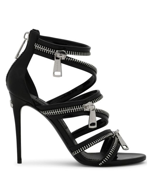 Dolce & Gabbana zip-detail 105mm sandals