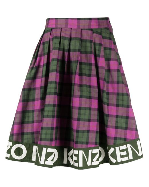 Kenzo logo-print hem skirt