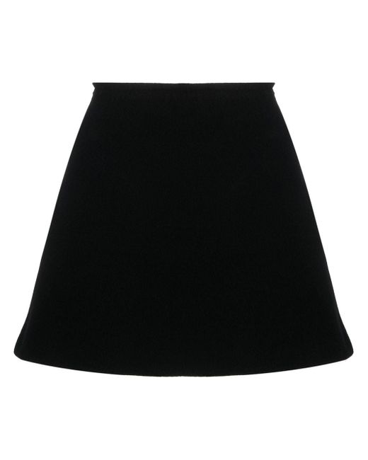 Patou high-waisted A-line miniskirt