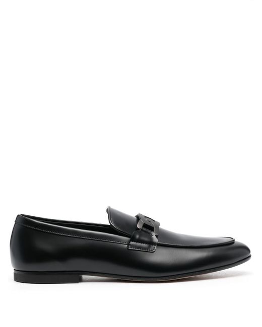 Tod's chain-embellished leather loafers