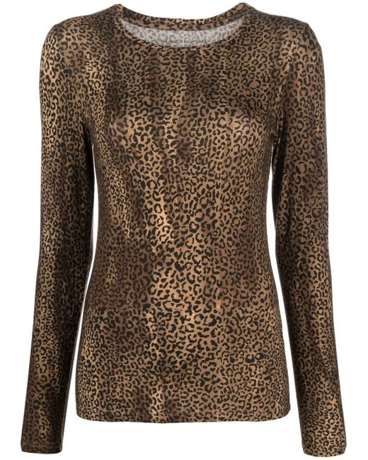Majestic Filatures leopard-print long-sleeve T-shirt