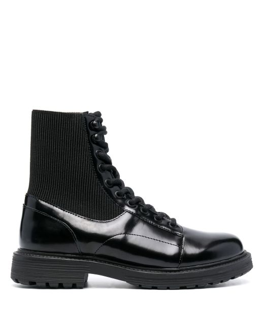 Diesel D-Alabhama panelled ankle boots