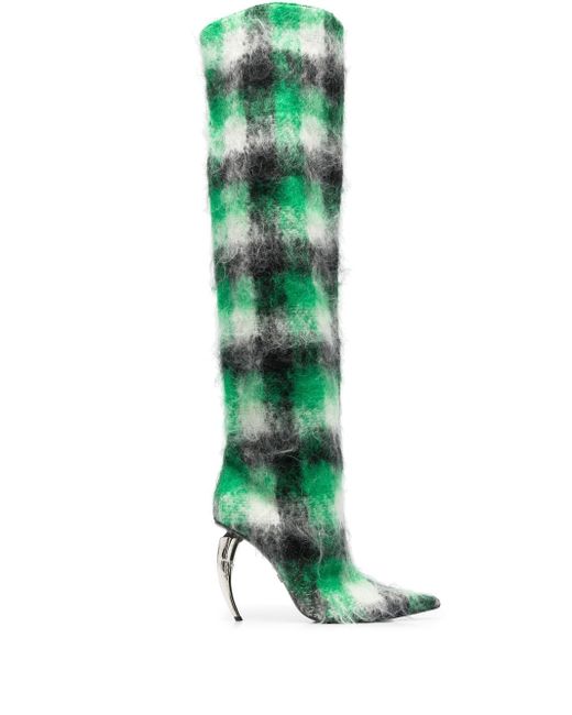 Roberto Cavalli thigh-high knitted boots