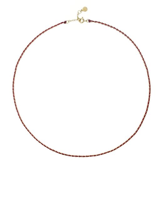 The Alkemistry 18kt yellow gold Love woven necklace
